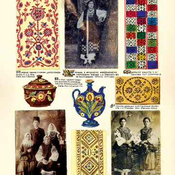 The historical ethnographic art album by Ivan Honchar 'Ukraine and Ukrainians'. Volume 'Poltava region'
