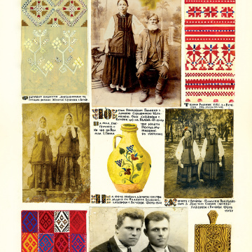 The historical ethnographic art album by Ivan Honchar 'Ukraine and Ukrainians'. Volume 'Poltava region'