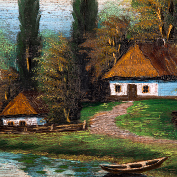 Village in the valley