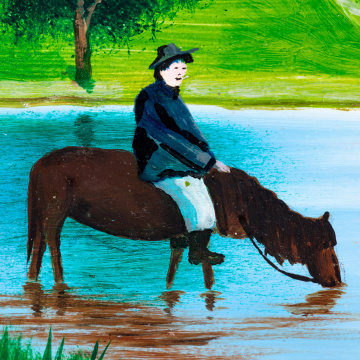 Halia carriying water ...